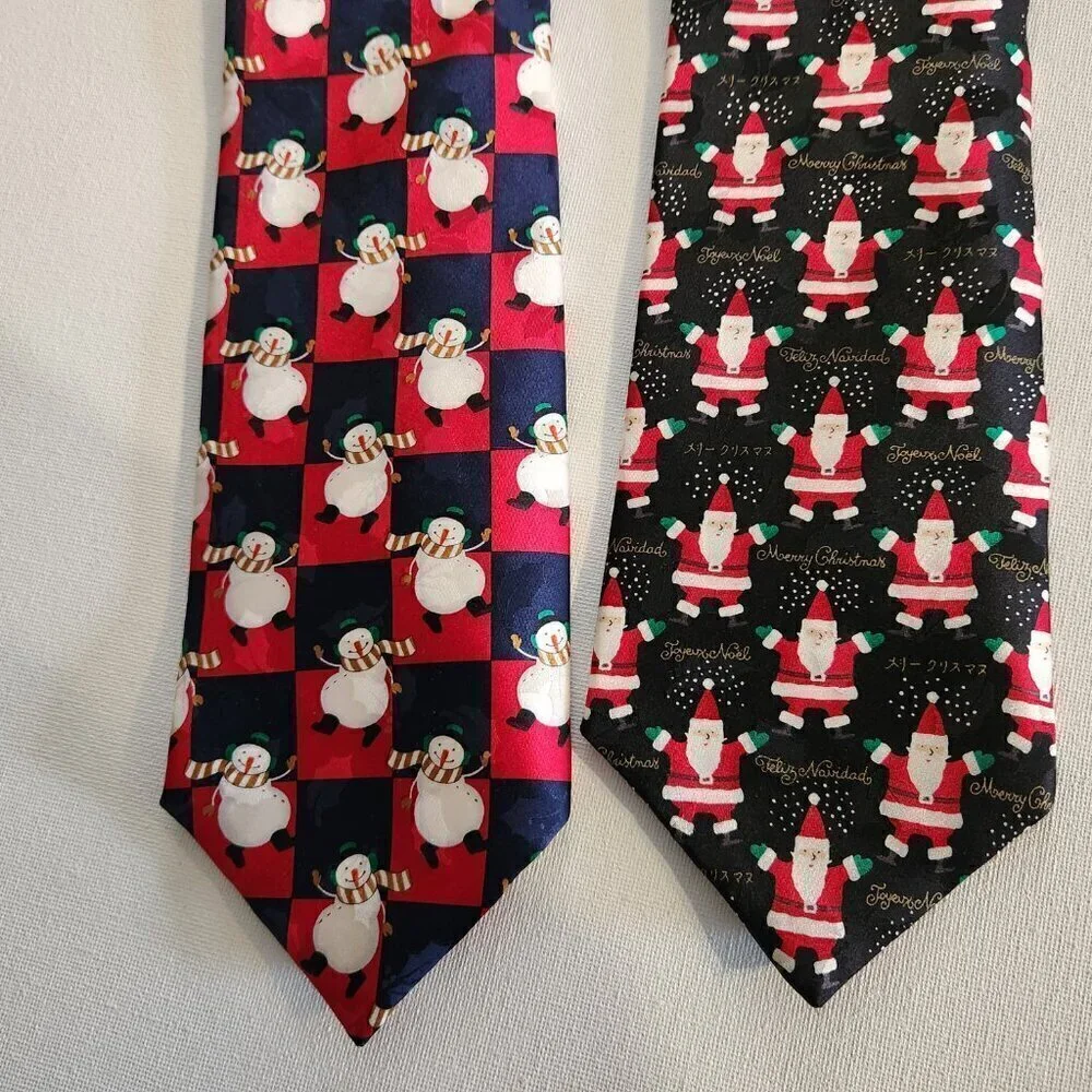 Two Hoilday Men's Ties for One Price